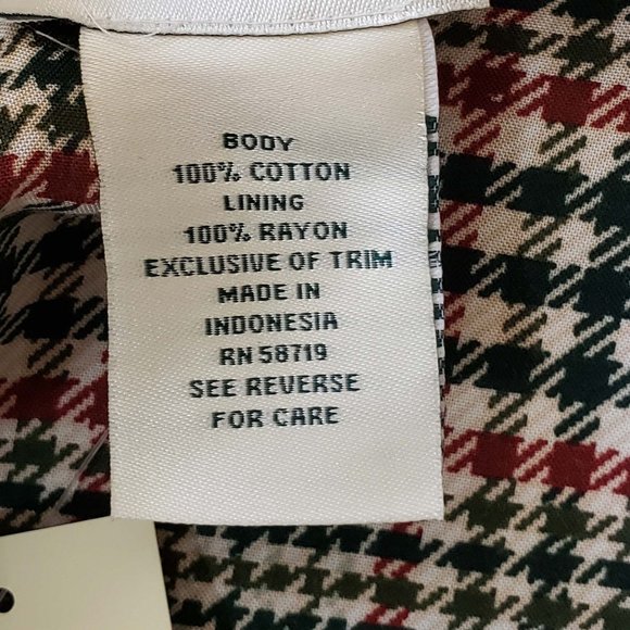 Jeffrey Banks reversible hounds tooth khaki cape, - Picture 3 of 3